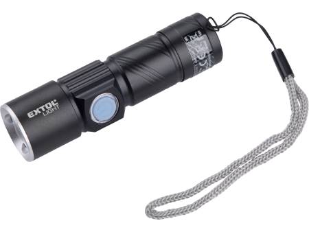 svítilna 150lm, zoom, USB nabíjení, XPE 3W LED