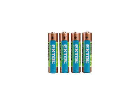 baterie alkalické, 4ks, 1,5V AAA (LR03)